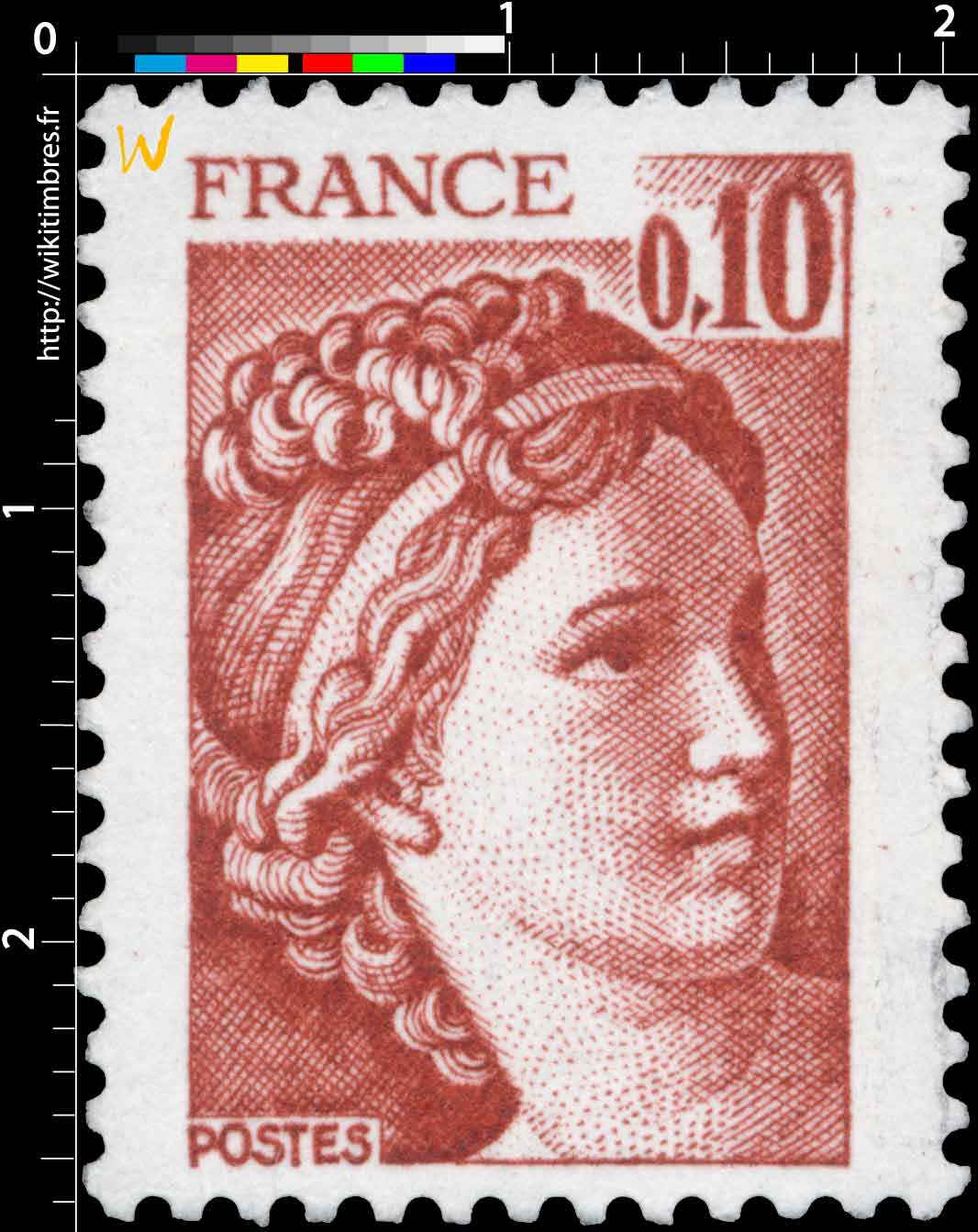 Sans légende particulière - type sabine de Gandon