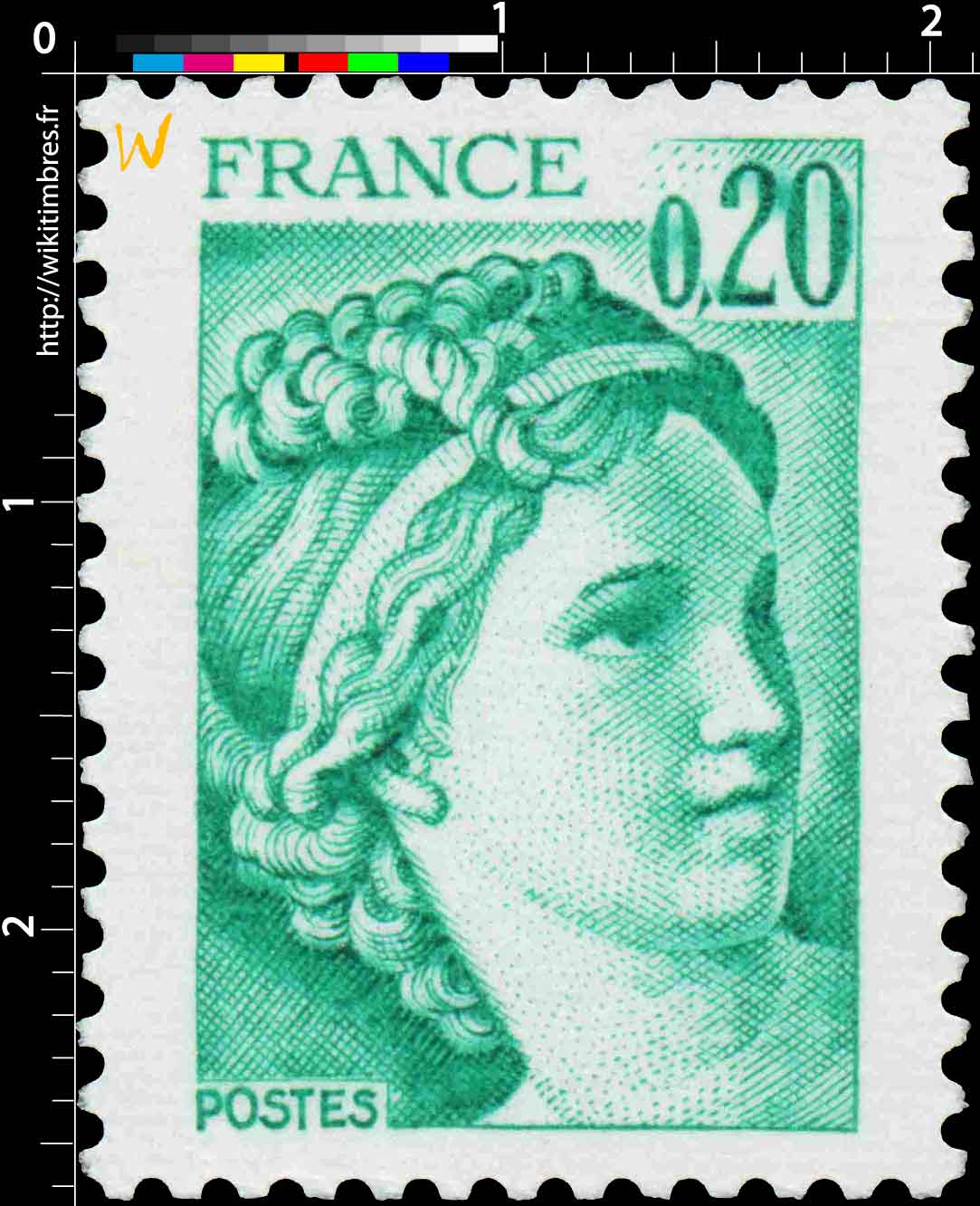 Sans légende particulière - type sabine de Gandon