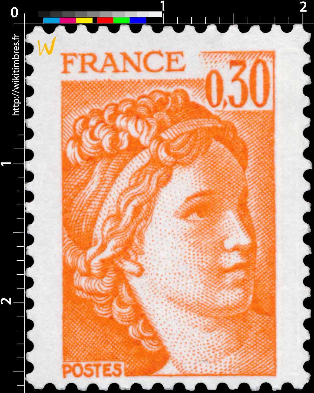 Sans légende particulière - type sabine de Gandon