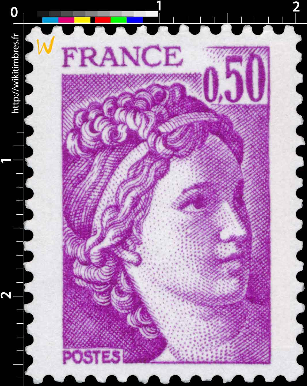 Sans légende particulière - type sabine de Gandon