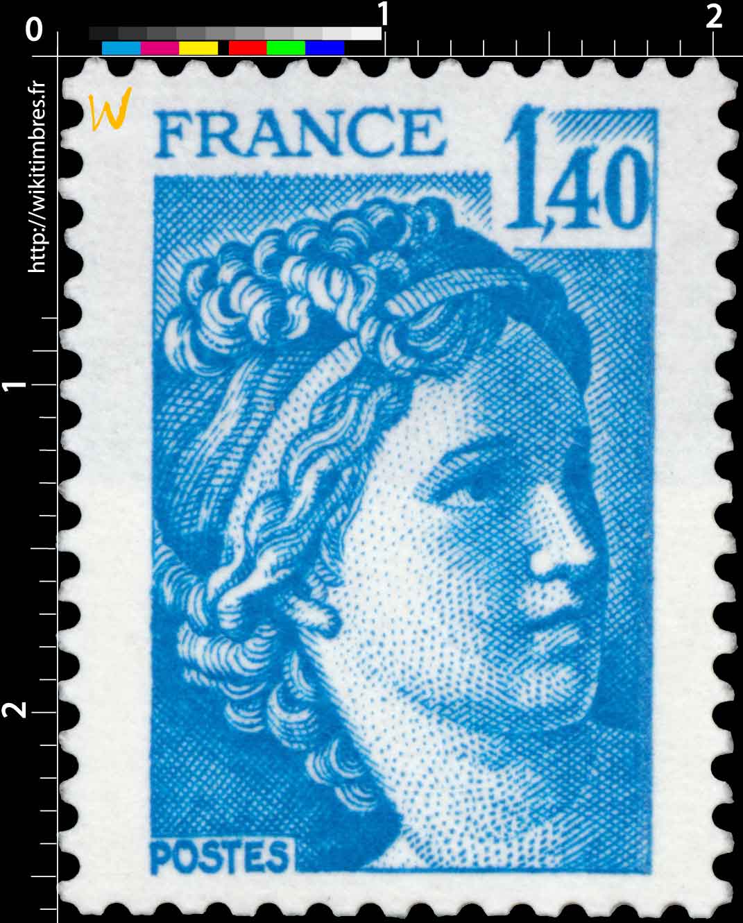 Sans légende particulière - type sabine de Gandon