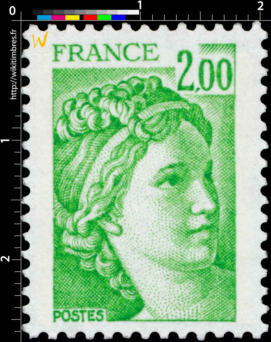 Sans légende particulière - type sabine de Gandon