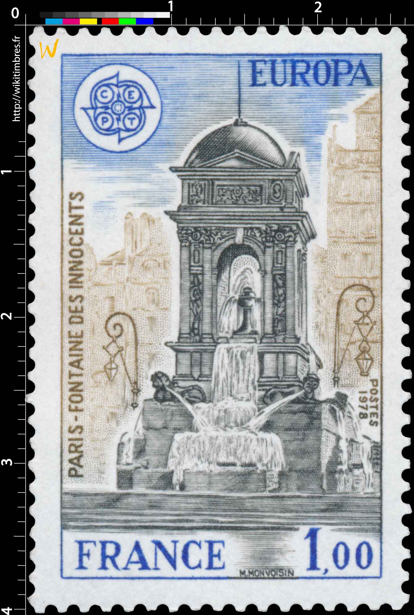 1978 EUROPA CEPT PARIS - FONTAINE DES INNOCENTS