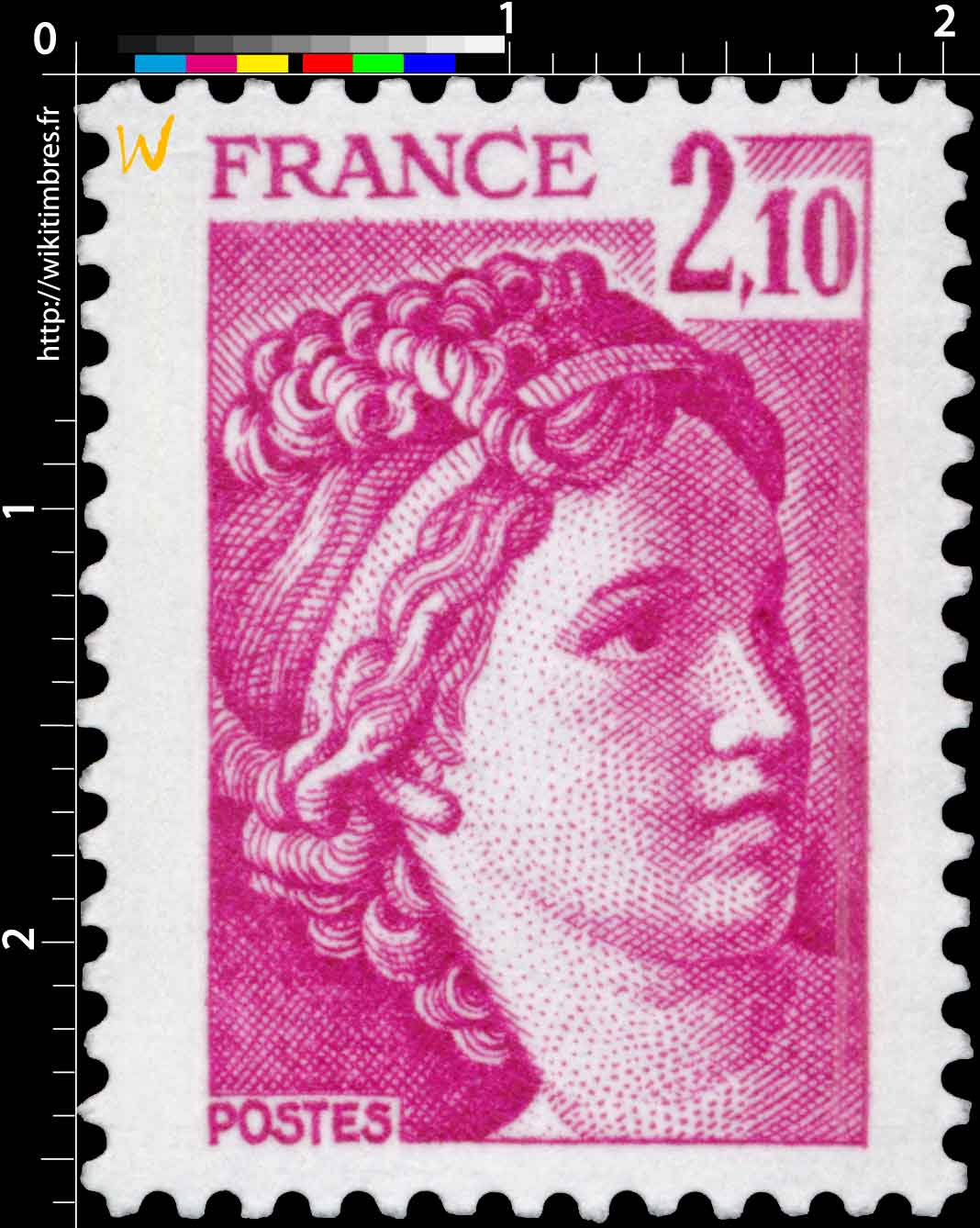 Sans légende particulière - type sabine de Gandon