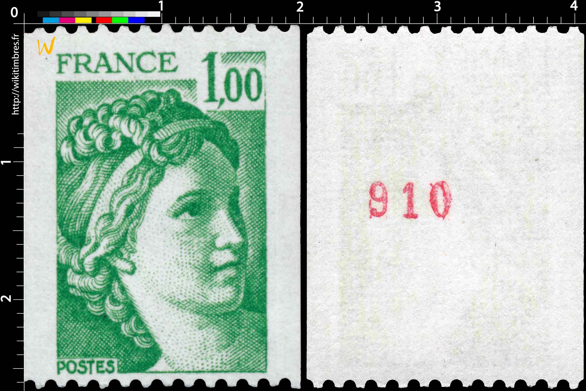 Sans légende particulière - type sabine de Gandon