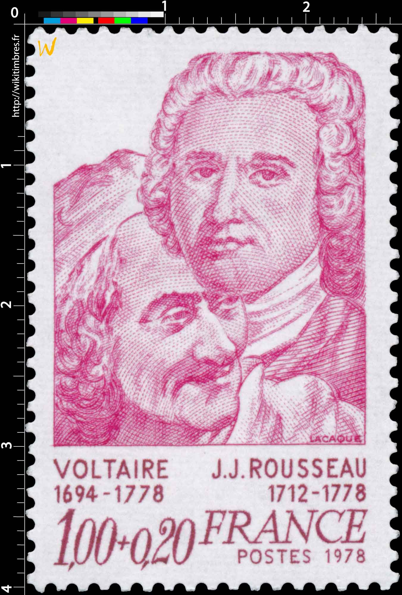 1978 VOLTAIRE 1694-1778 J.J. ROUSSEAU 1712-1778