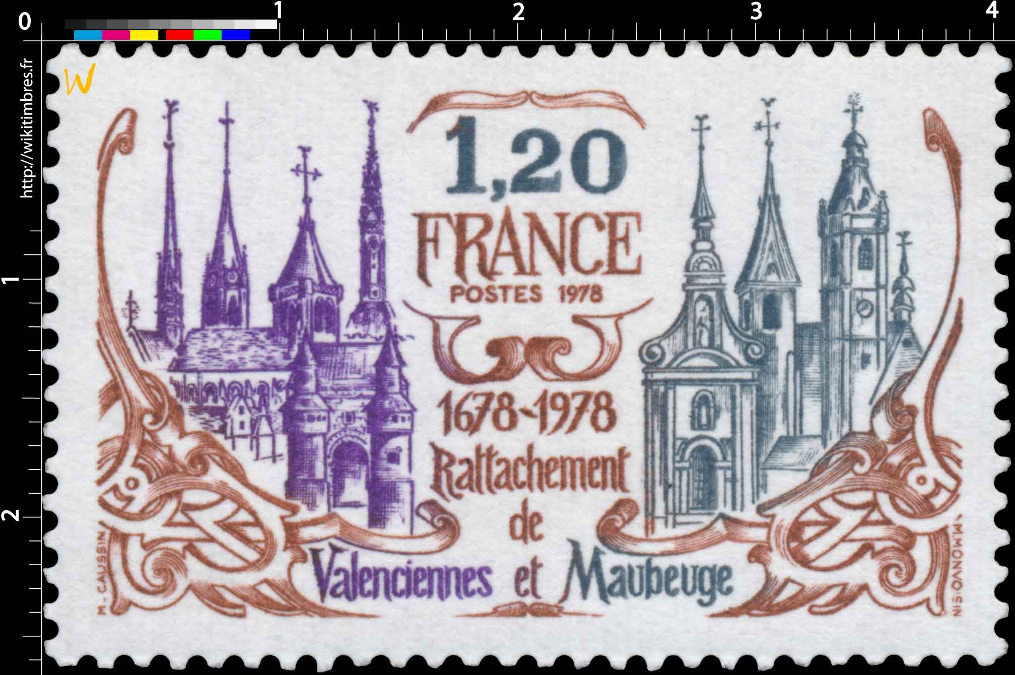 1978 Rattachement de Valenciennes et Maubeuge 1678-1978