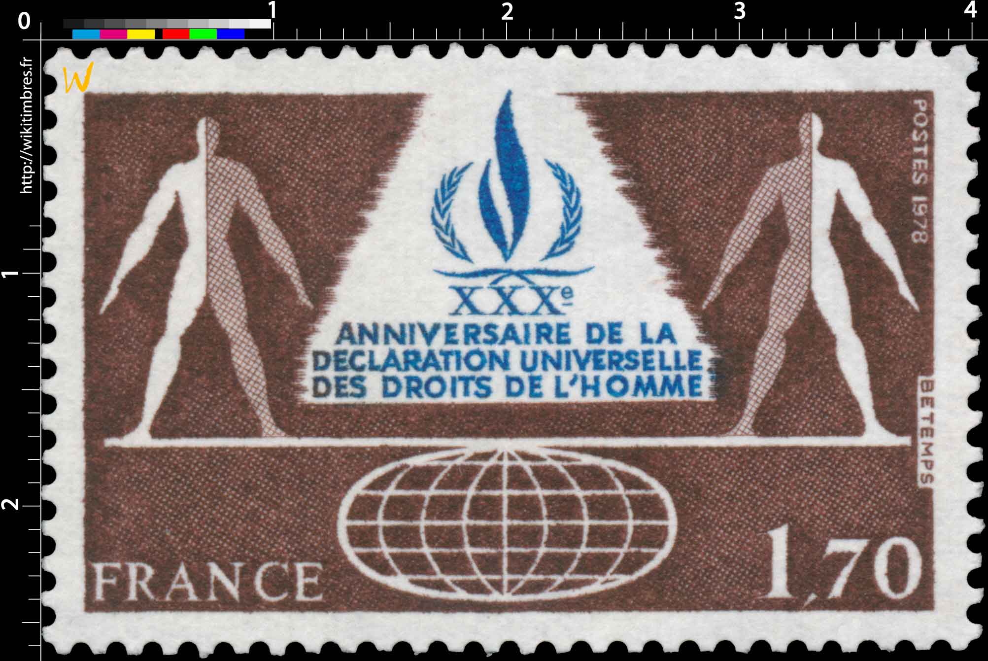 1978 XXXe ANNIVERSAIRE DE LA DÉCLARATION UNIVERSELLE DES DROITS DE L'HOMME