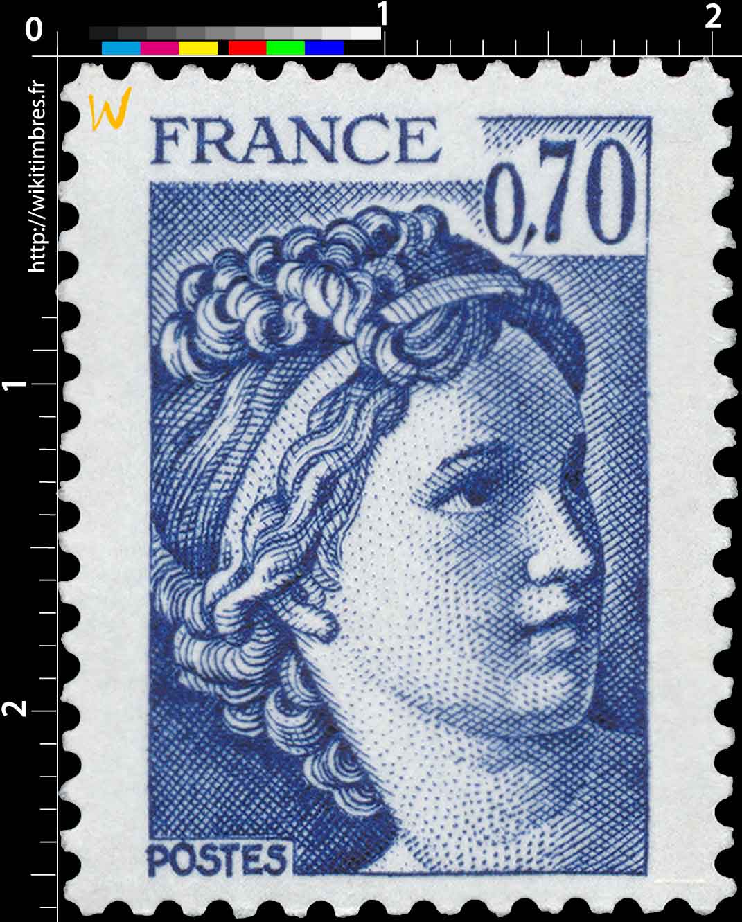 Sans légende particulière - type sabine de Gandon