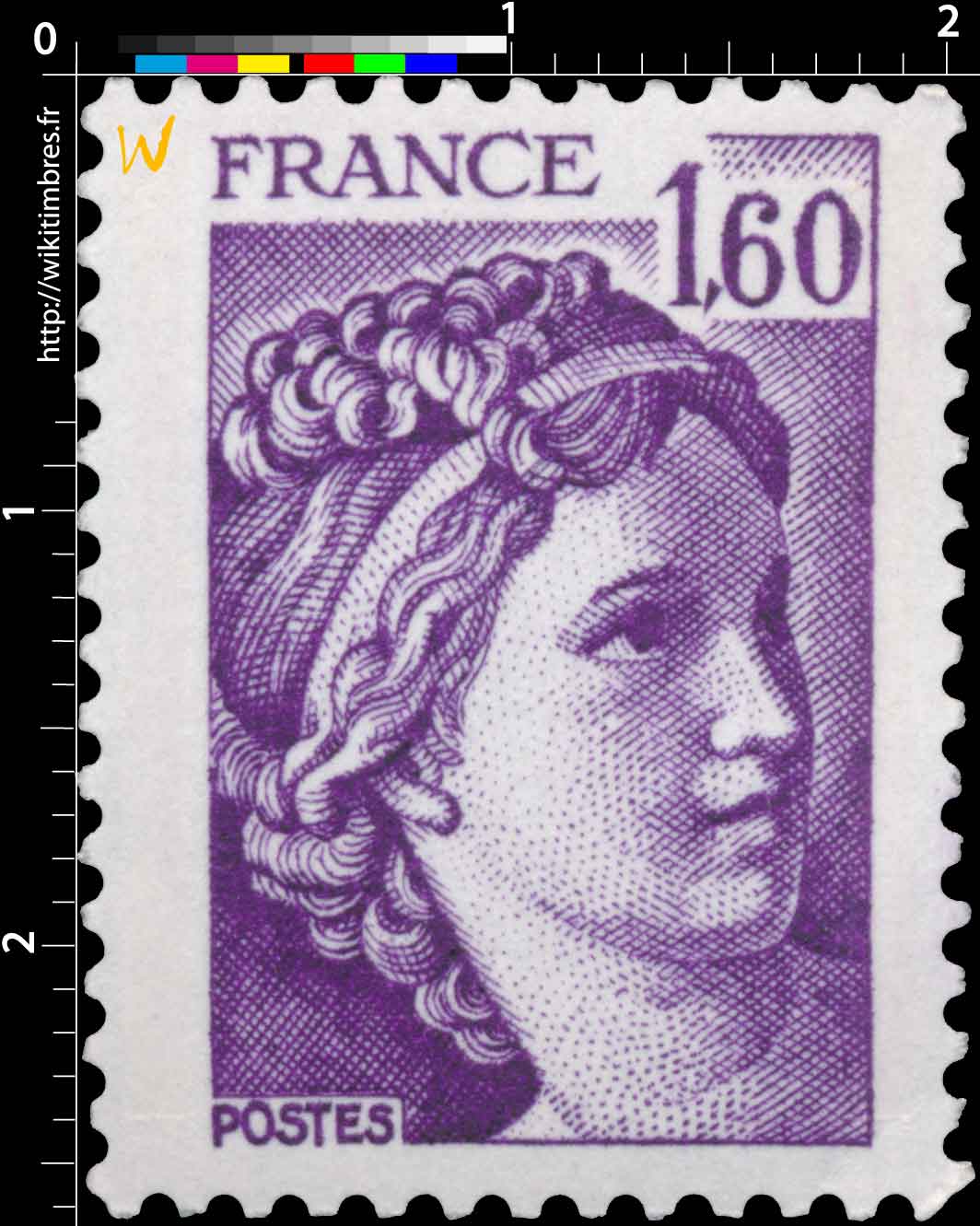 Sans légende particulière - type sabine de Gandon
