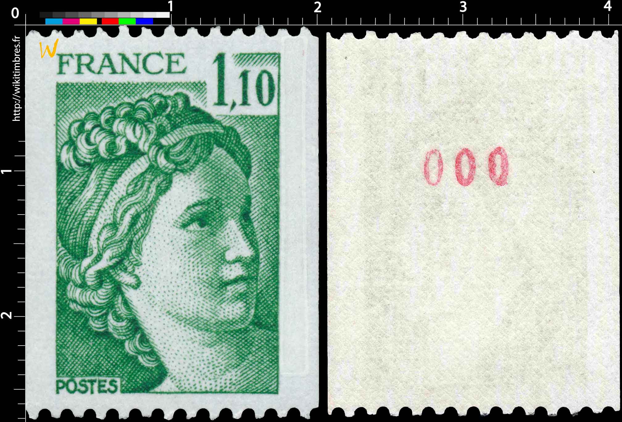 Sans légende particulière - type sabine de Gandon