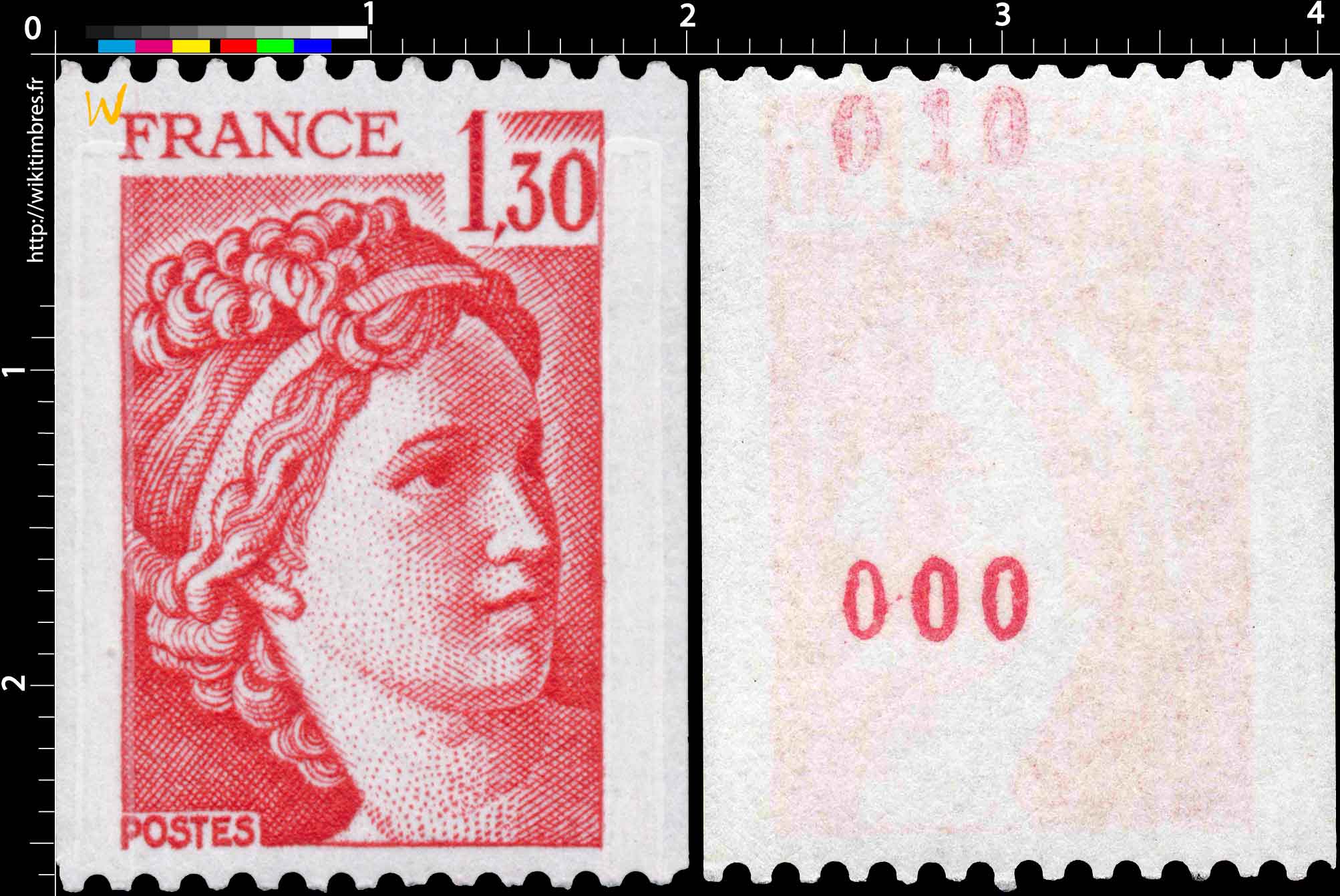 Sans légende particulière - type sabine de Gandon