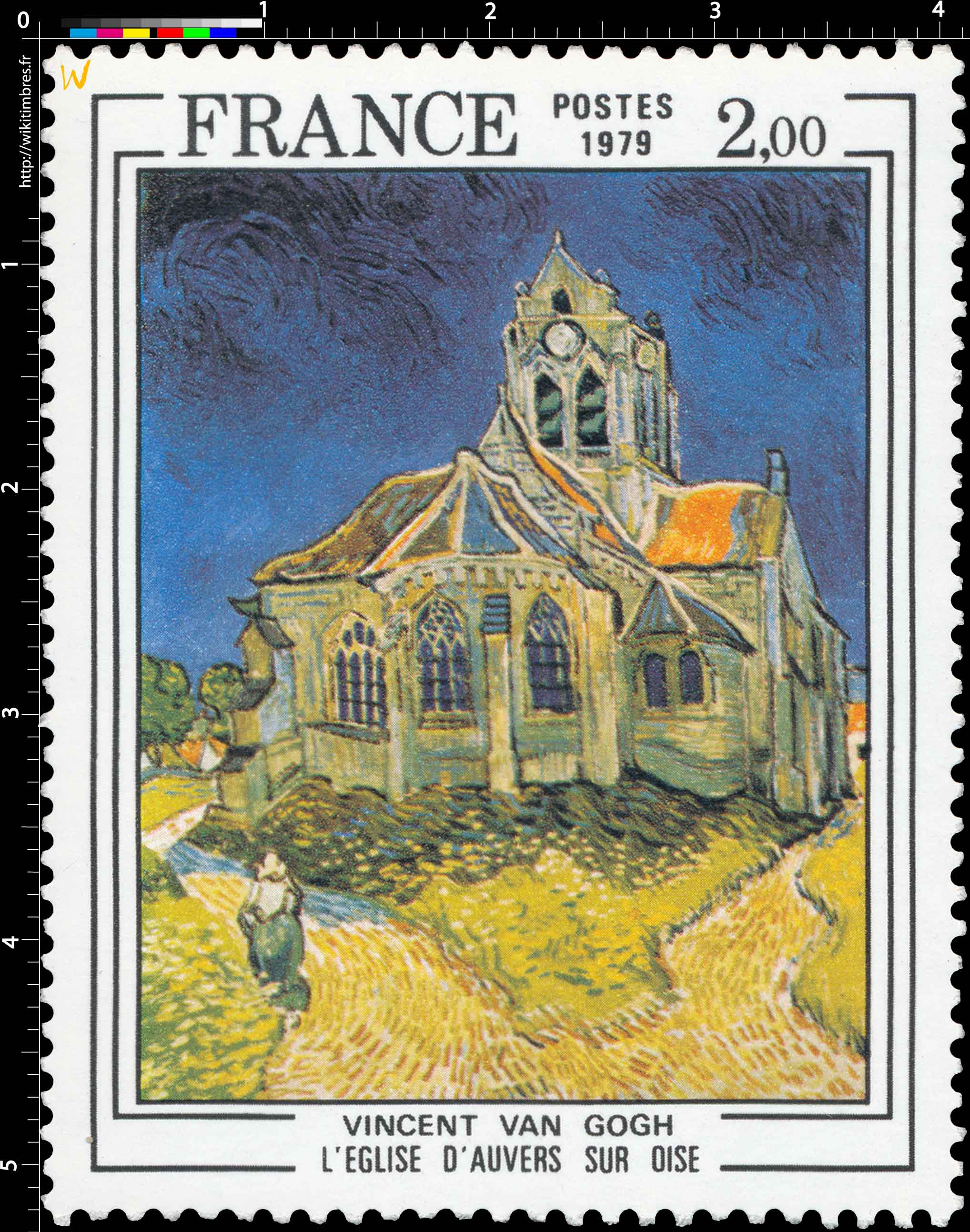1979 VINCENT VAN GOGH L'ÉGLISE D'AUVERS SUR OISE