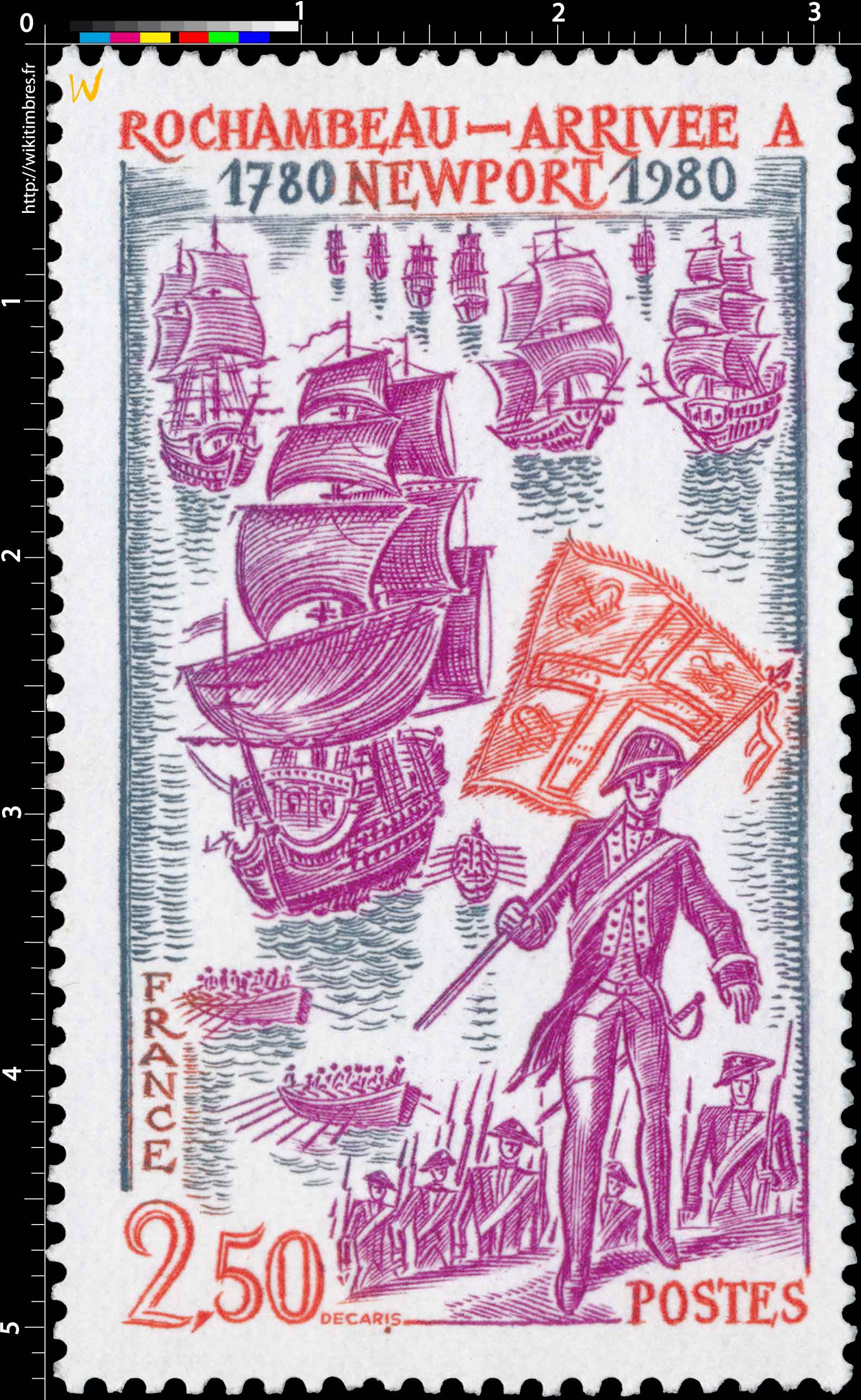 1980 ROCHAMBEAU - ARRIVÉE À NEWPORT 1780-1980