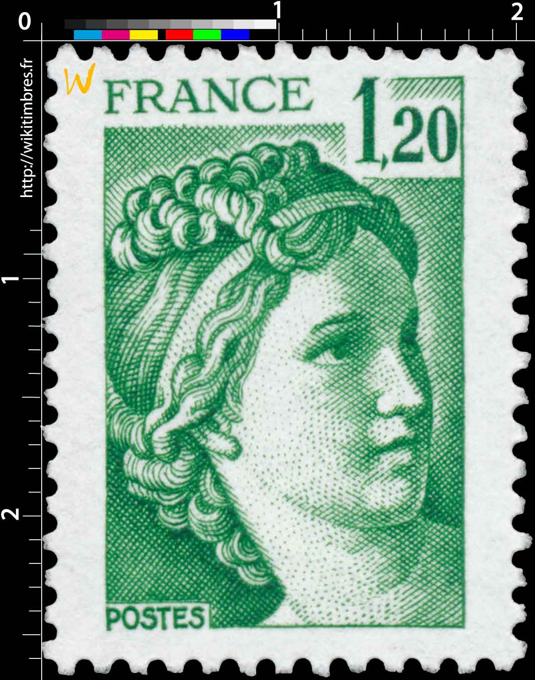 Sans légende particulière - type sabine de Gandon