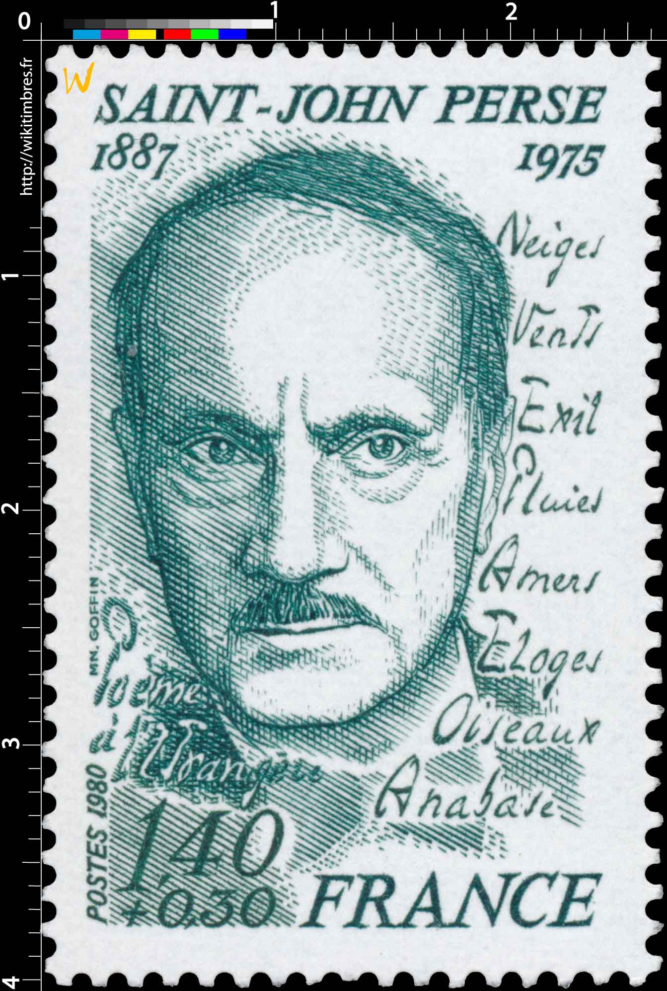 1980 SAINT-JOHN PERSE 1887-1975 Poème à l'étrangère Neiges Vents Exil Pluies Amers Éloges Oiseaux Anabase