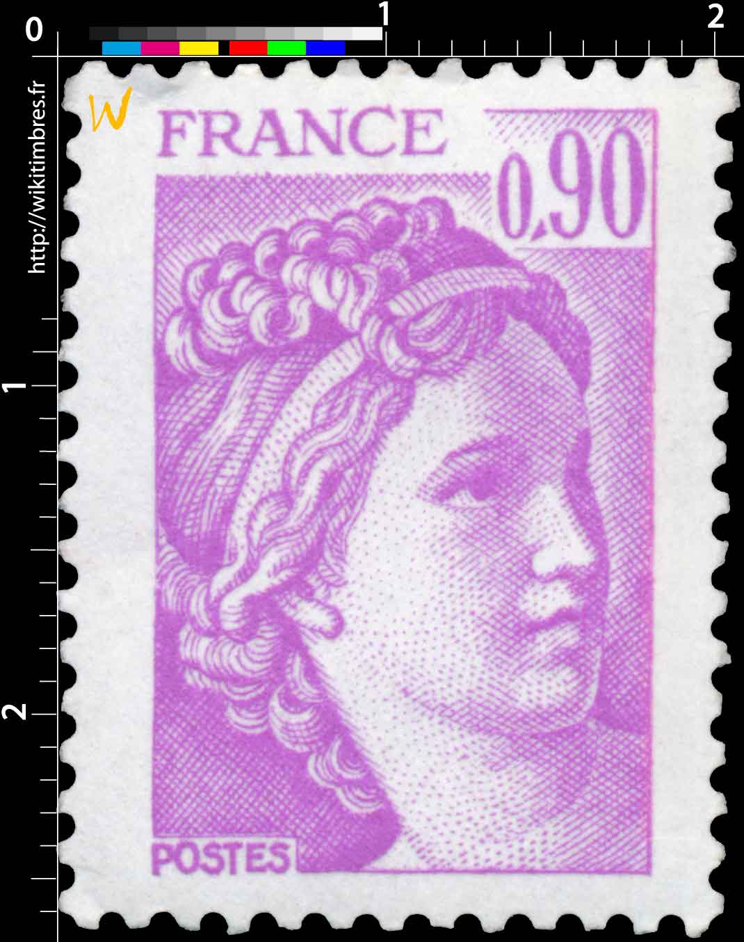 Sans légende particulière - type sabine de Gandon