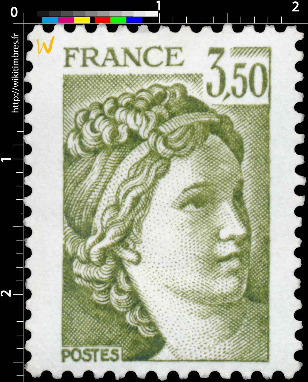 Sans légende particulière - type sabine de Gandon