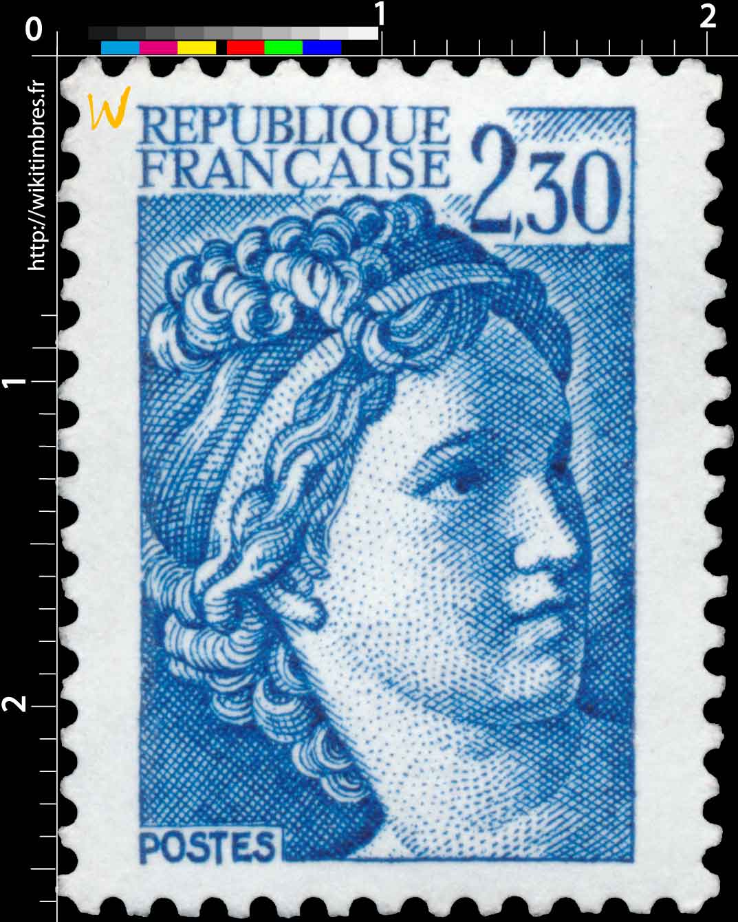 Sans légende particulière - type sabine de Gandon