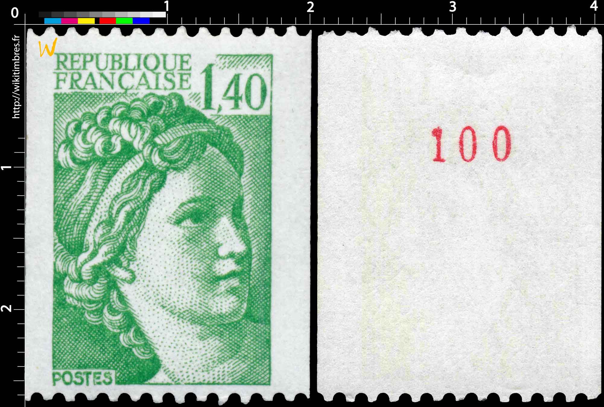 Sans légende particulière - type sabine de Gandon