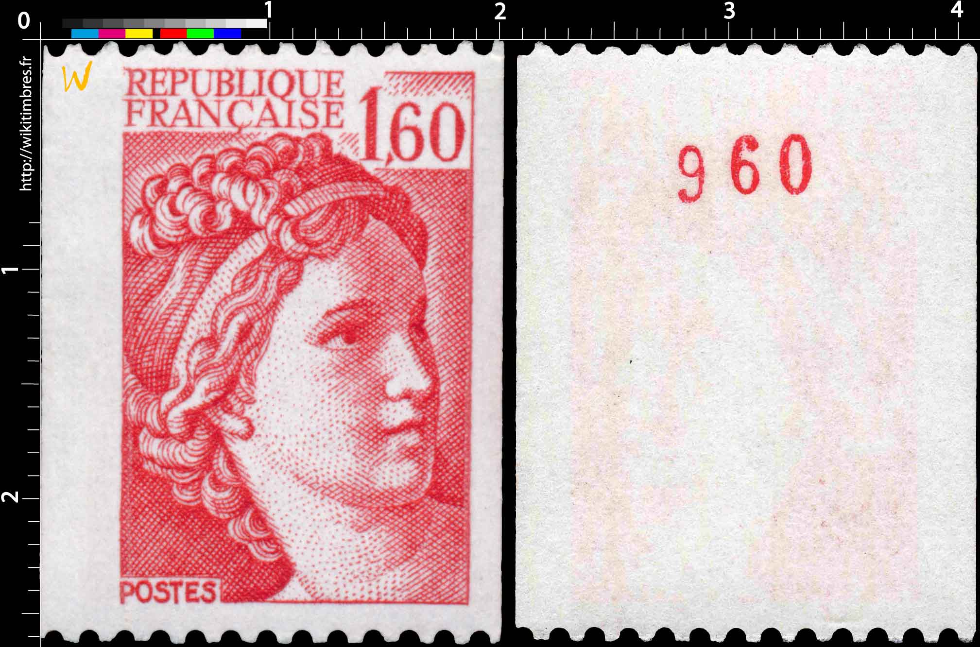 Sans légende particulière - type sabine de Gandon