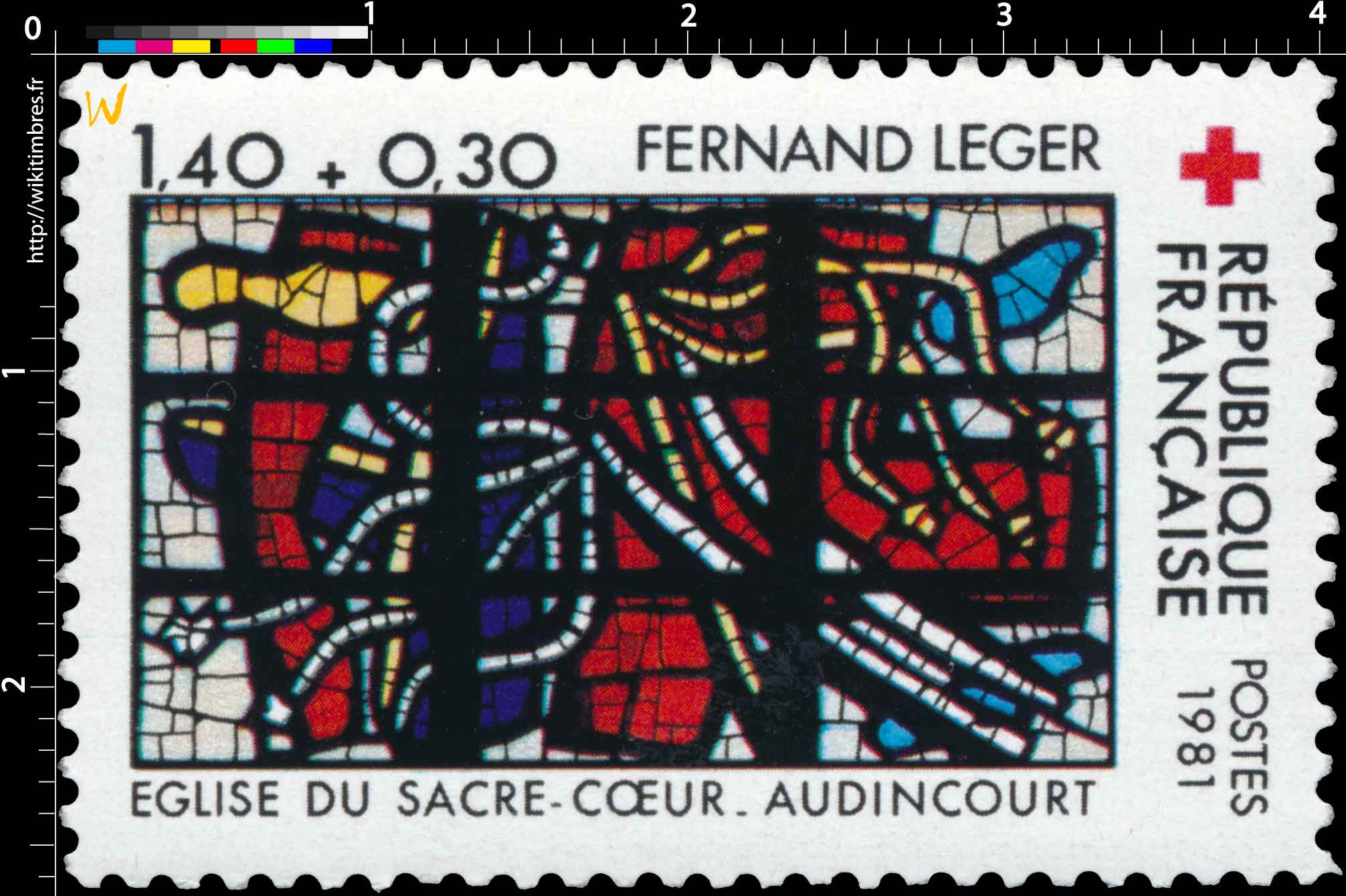 1981 FERNAND LEGER ÉGLISE DU SACRE-CŒUR-AUDINCOURT