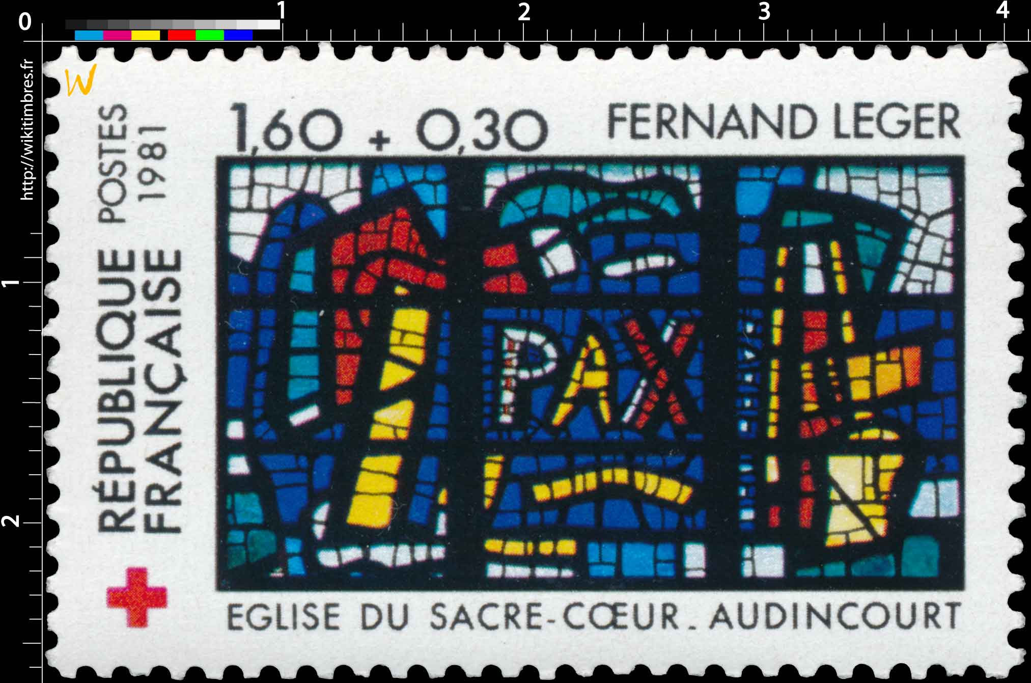 1981 FERNAND LEGER ÉGLISE DU SACRE-CŒUR-AUDINCOURT