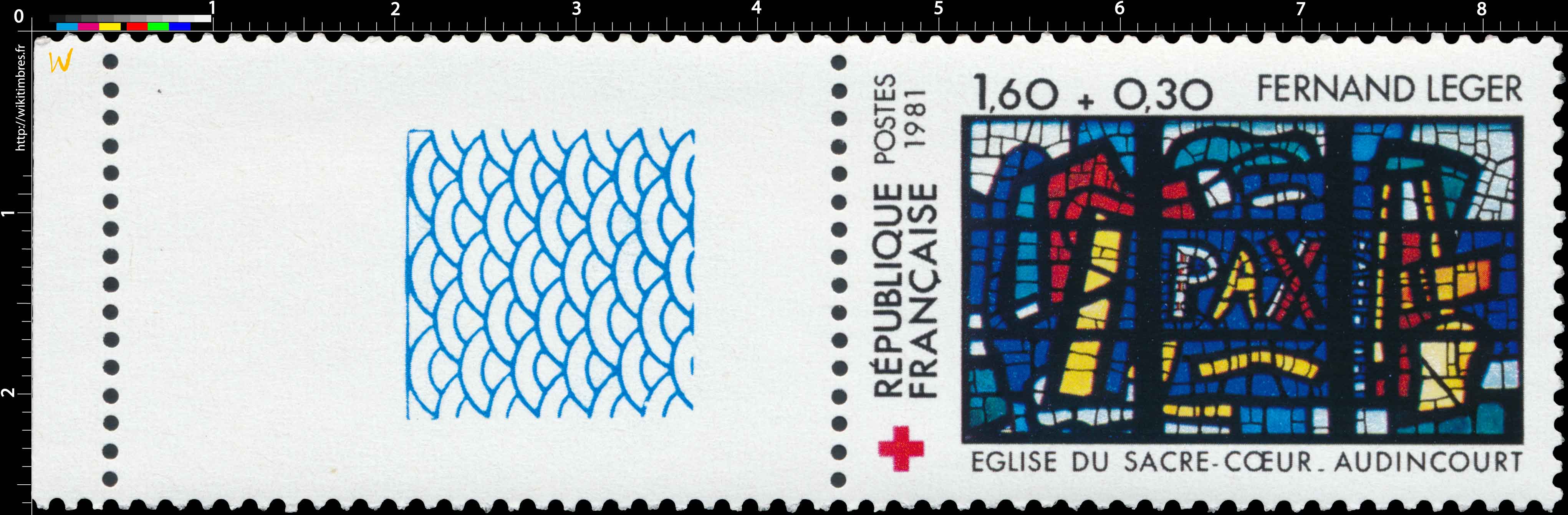 1981 FERNAND LEGER ÉGLISE DU SACRE-CŒUR-AUDINCOURT