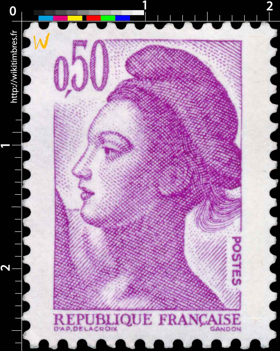 Sans légende particulière - type liberté de Gandon