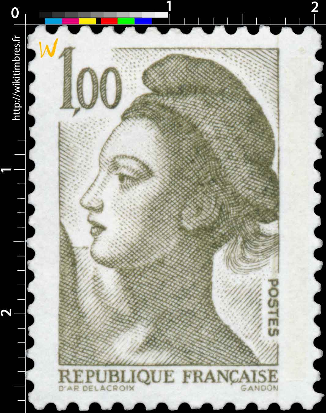 Sans légende particulière - type liberté de Gandon