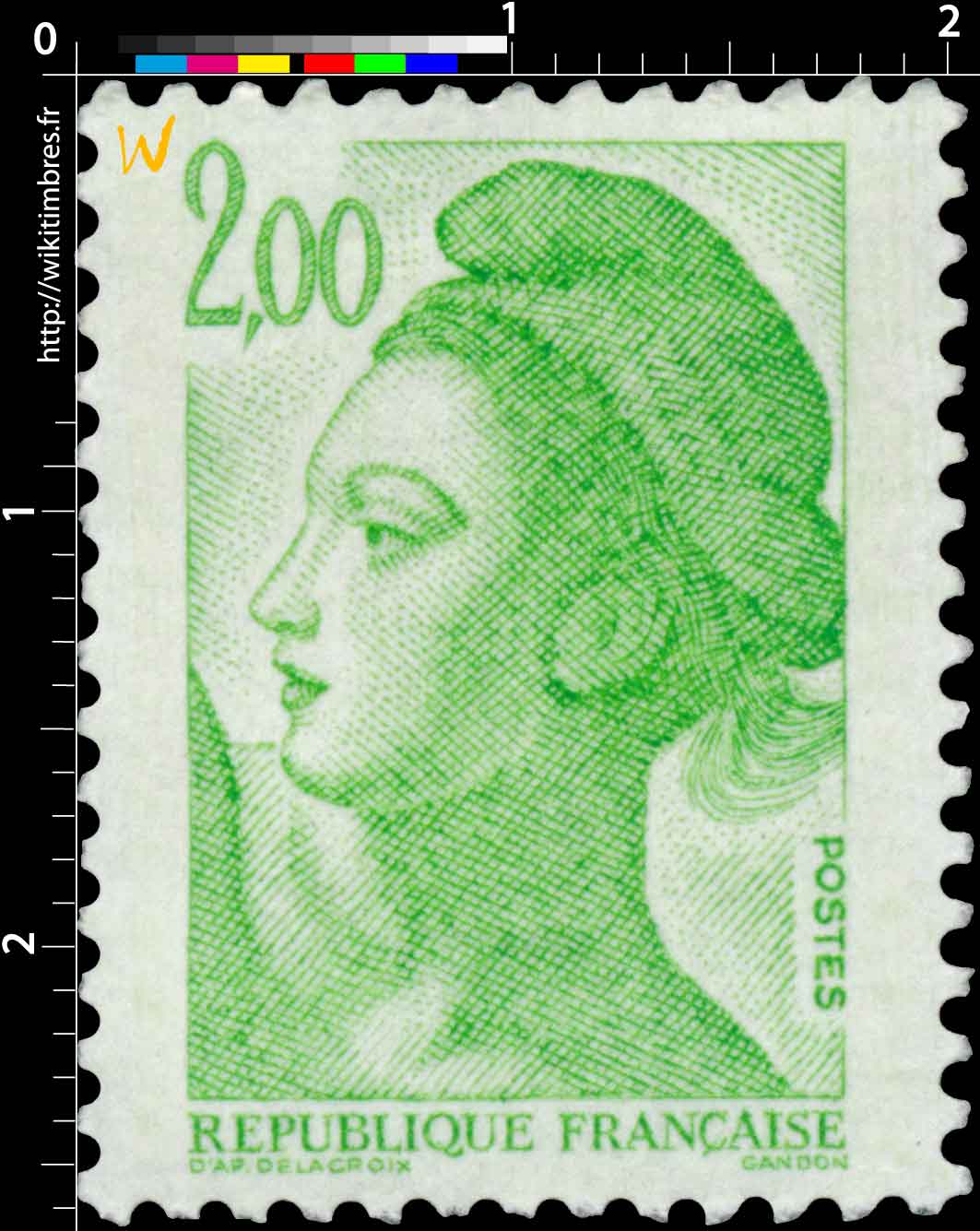 Sans légende particulière - type liberté de Gandon