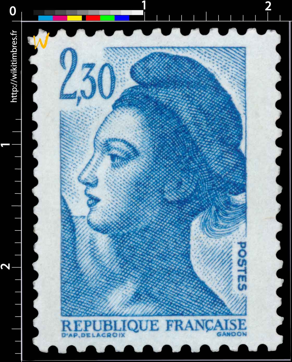 Sans légende particulière - type liberté de Gandon