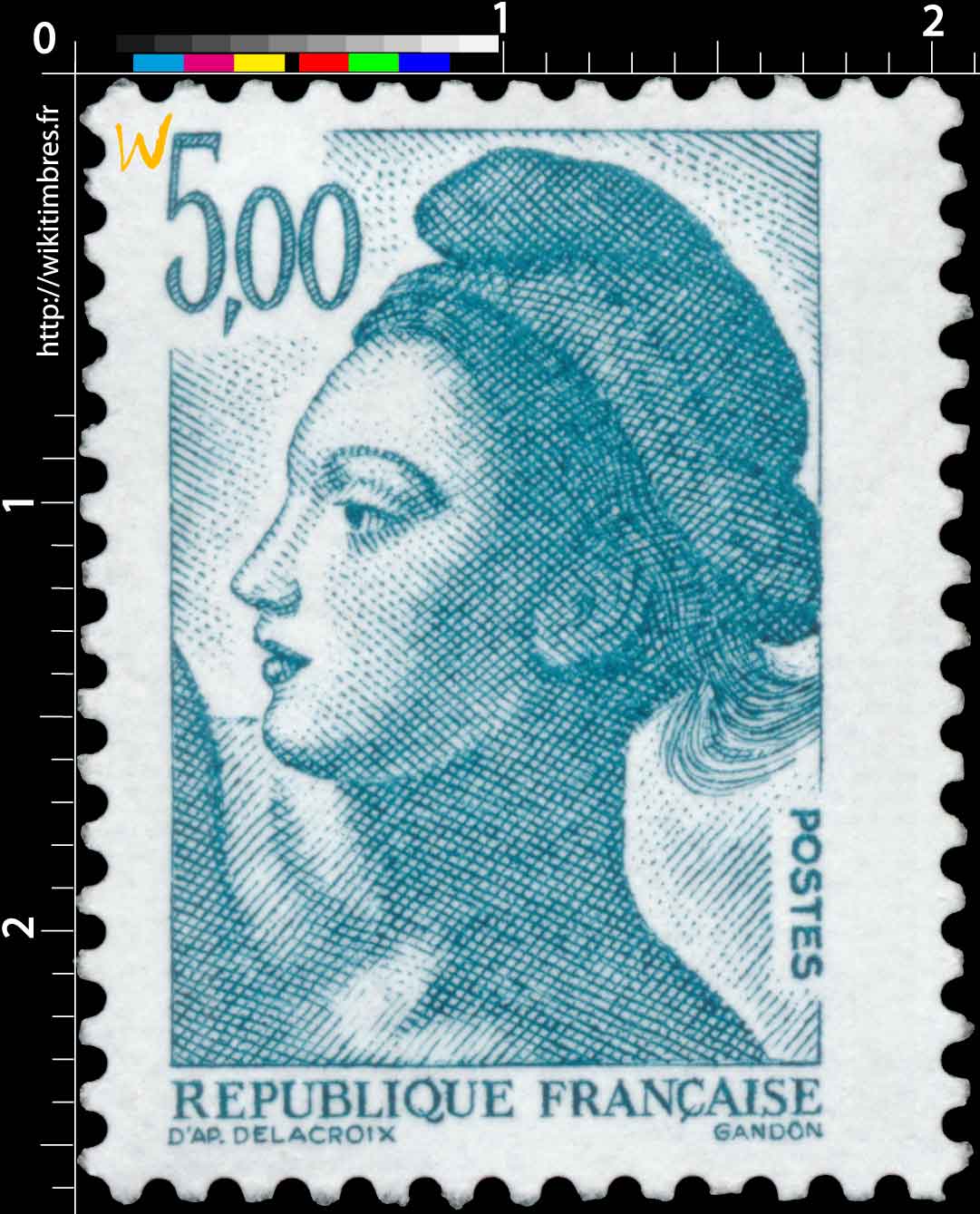 Sans légende particulière - type liberté de Gandon