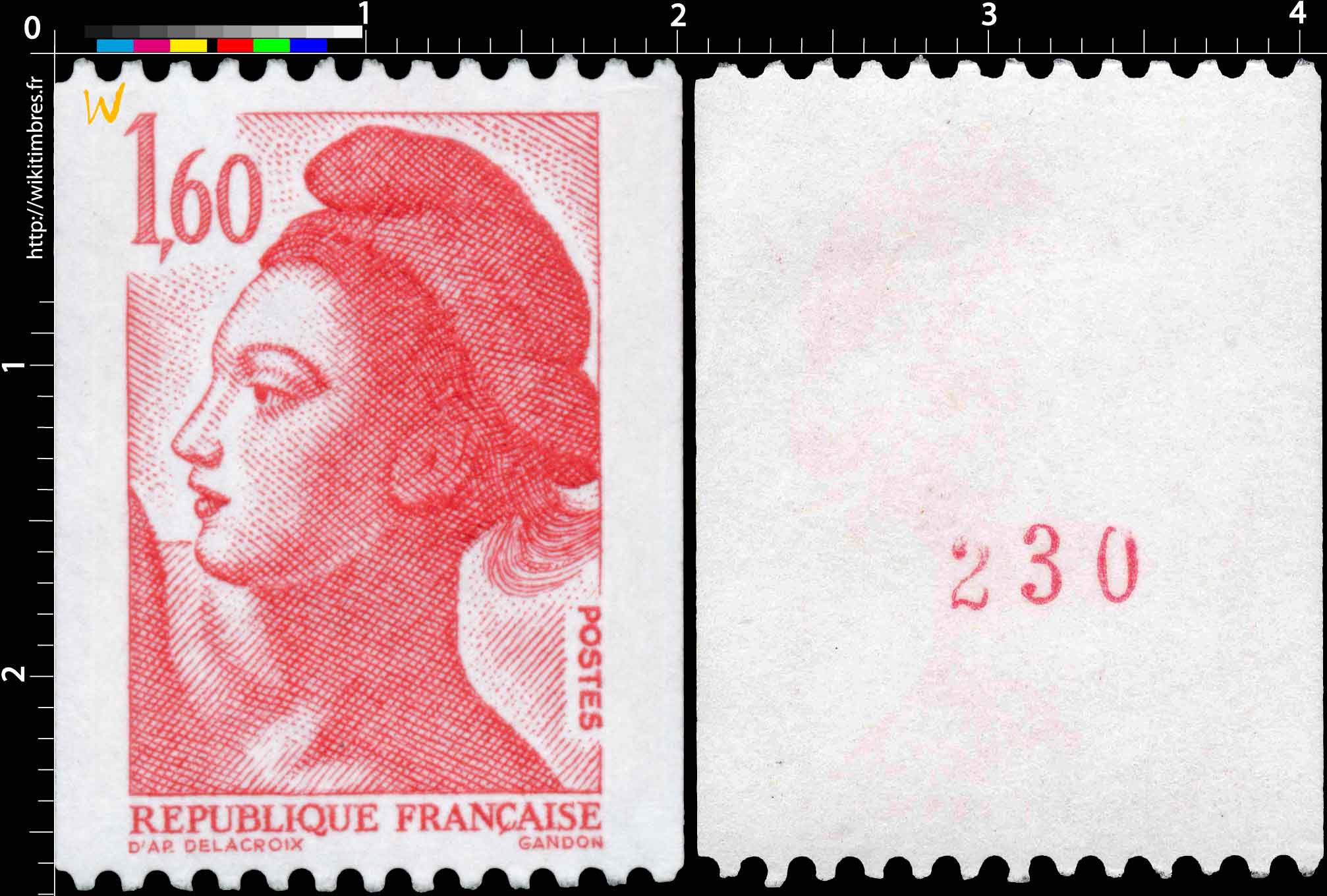 Sans légende particulière - type liberté de Gandon