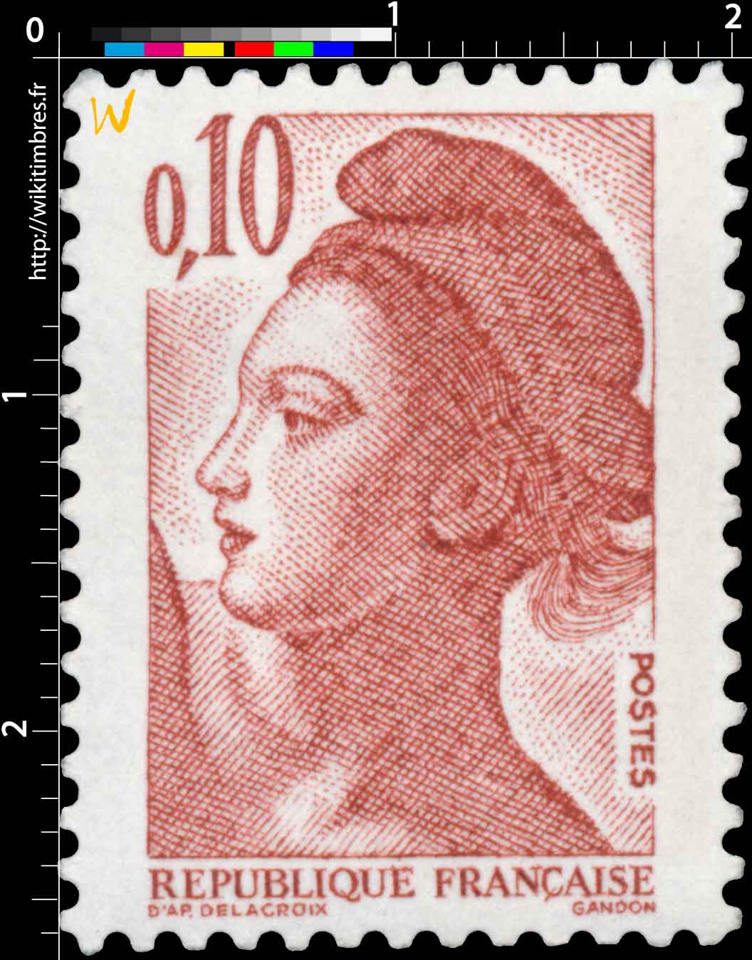 Sans légende particulière - type liberté de Gandon