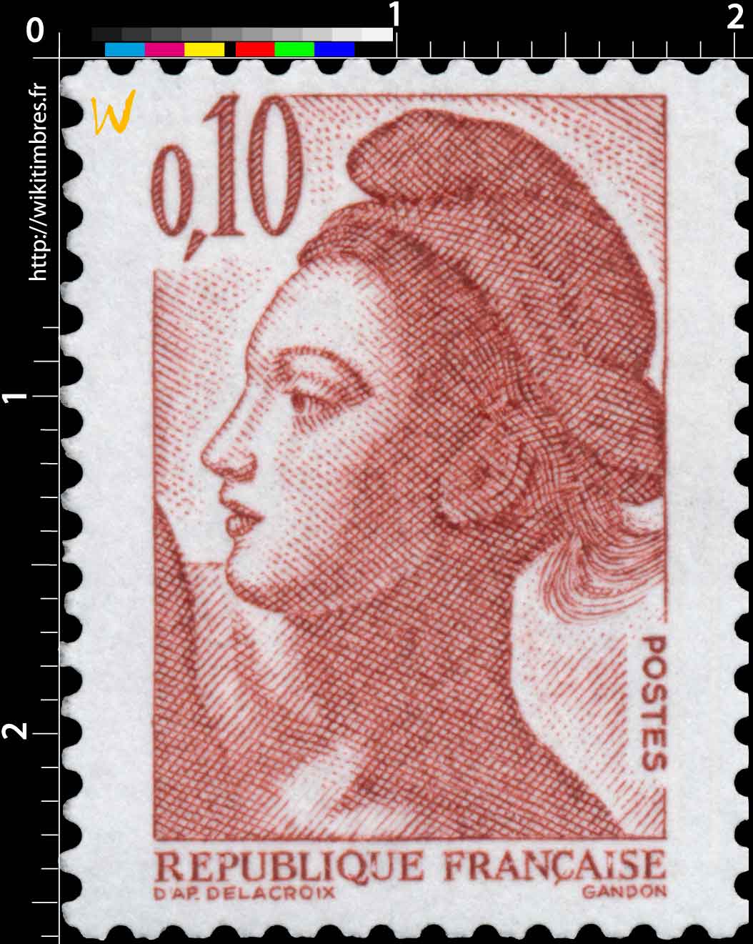 Sans légende particulière - type liberté de Gandon