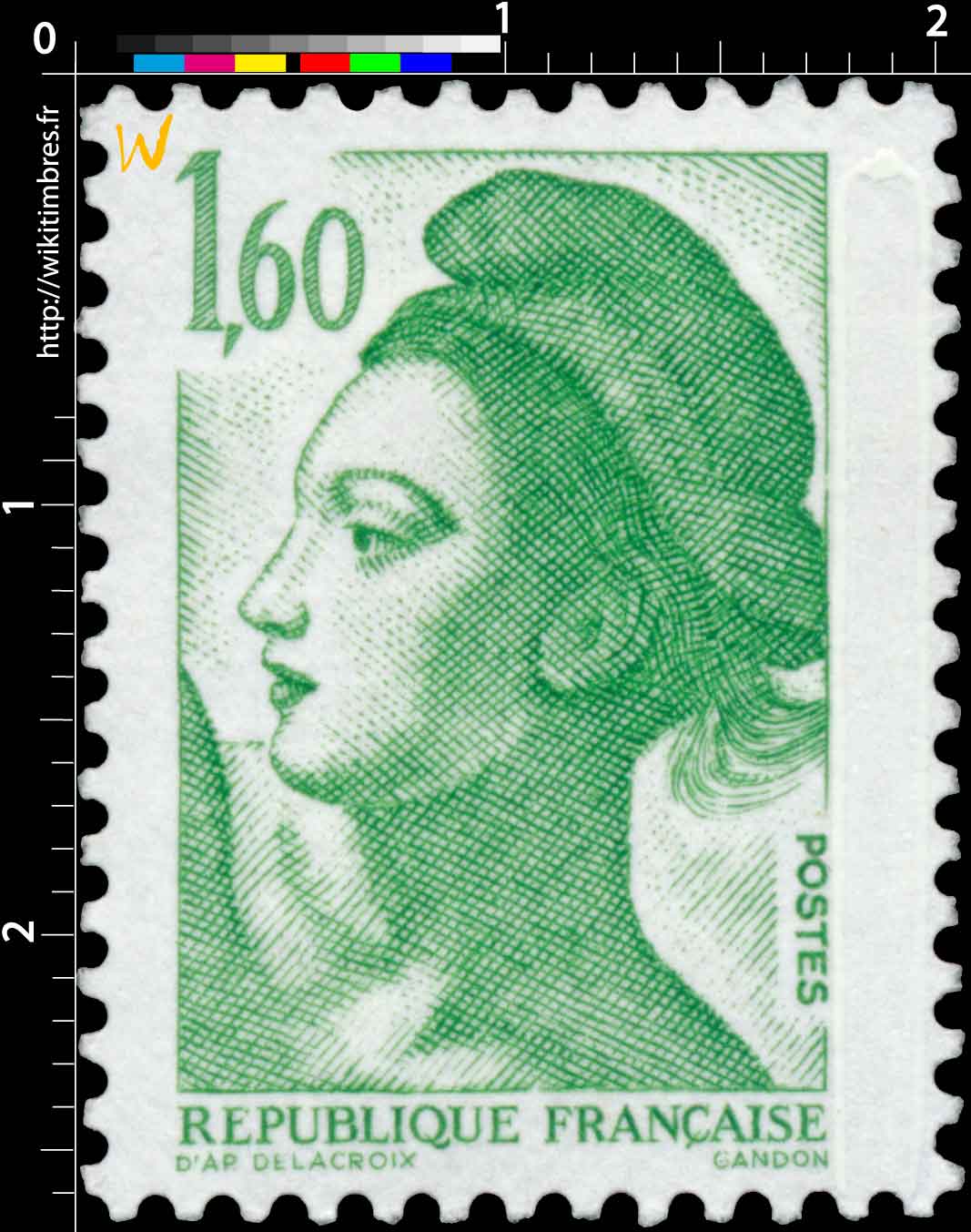 Sans légende particulière - type liberté de Gandon