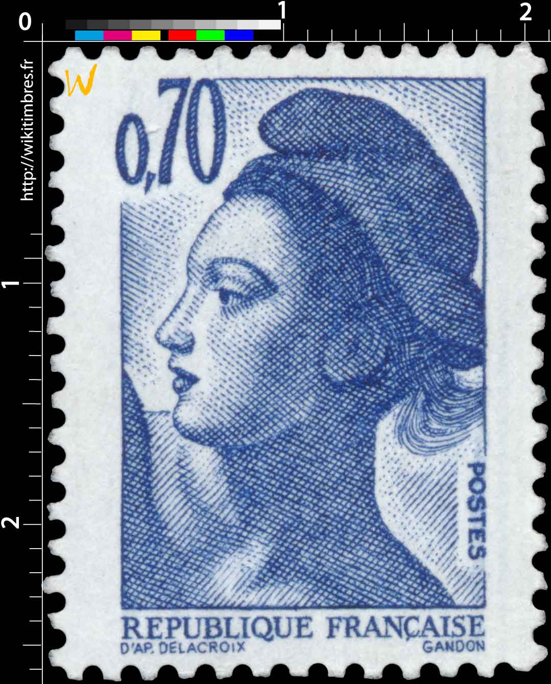 Sans légende particulière - type liberté de Gandon