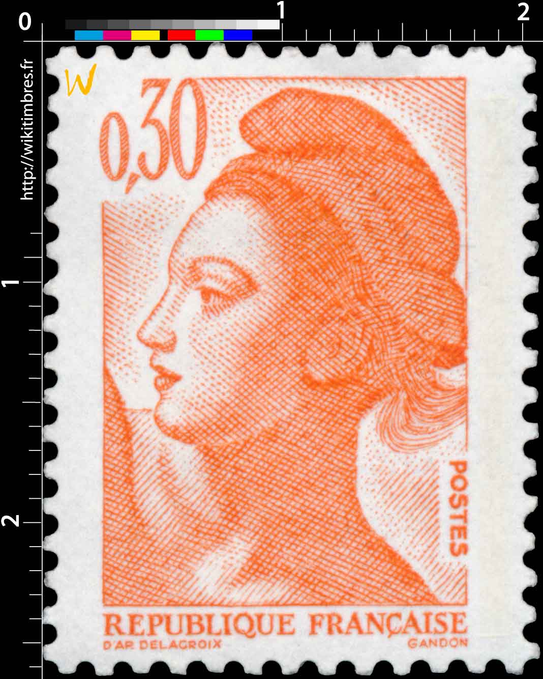 Sans légende particulière - type liberté de Gandon