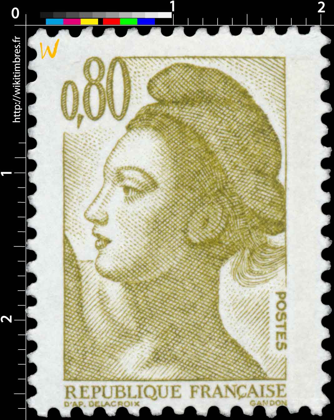 Sans légende particulière - type liberté de Gandon