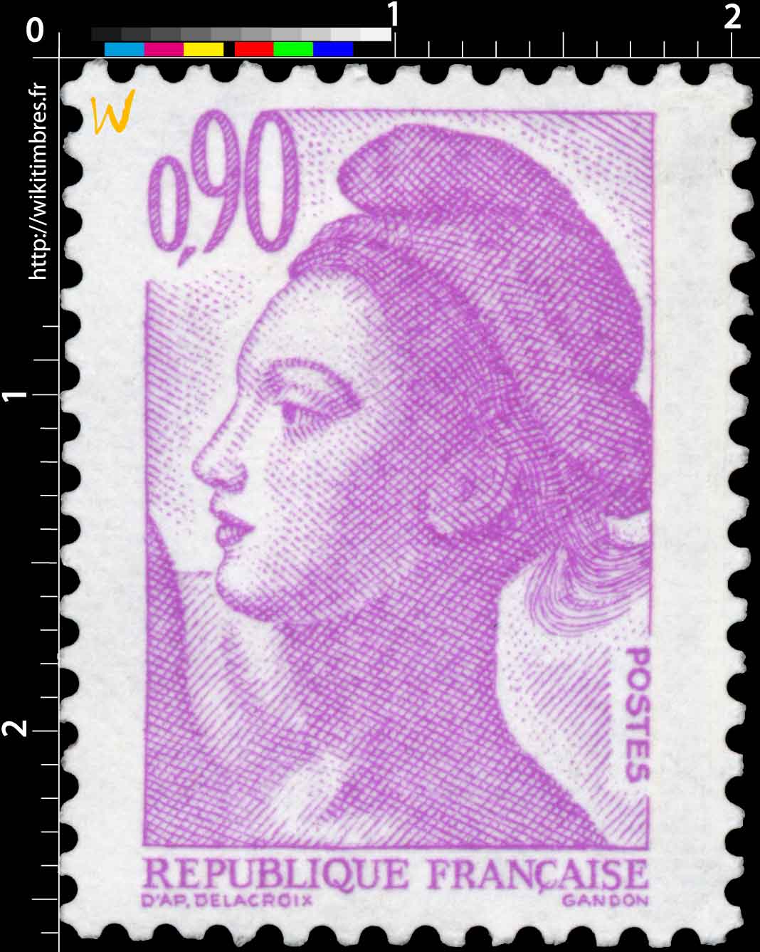 Sans légende particulière - type liberté de Gandon