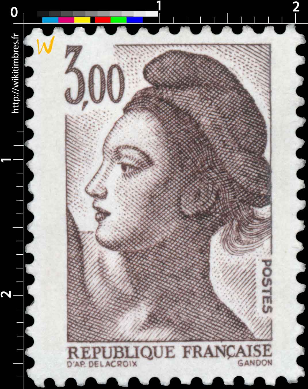 Sans légende particulière - type liberté de Gandon