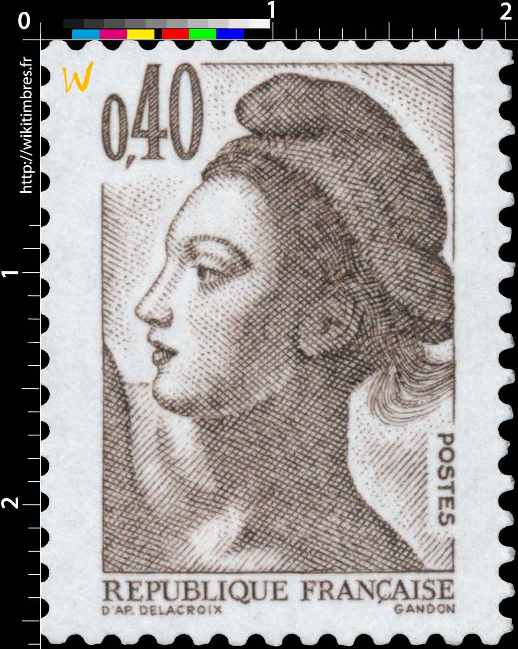 Sans légende particulière - type liberté de Gandon