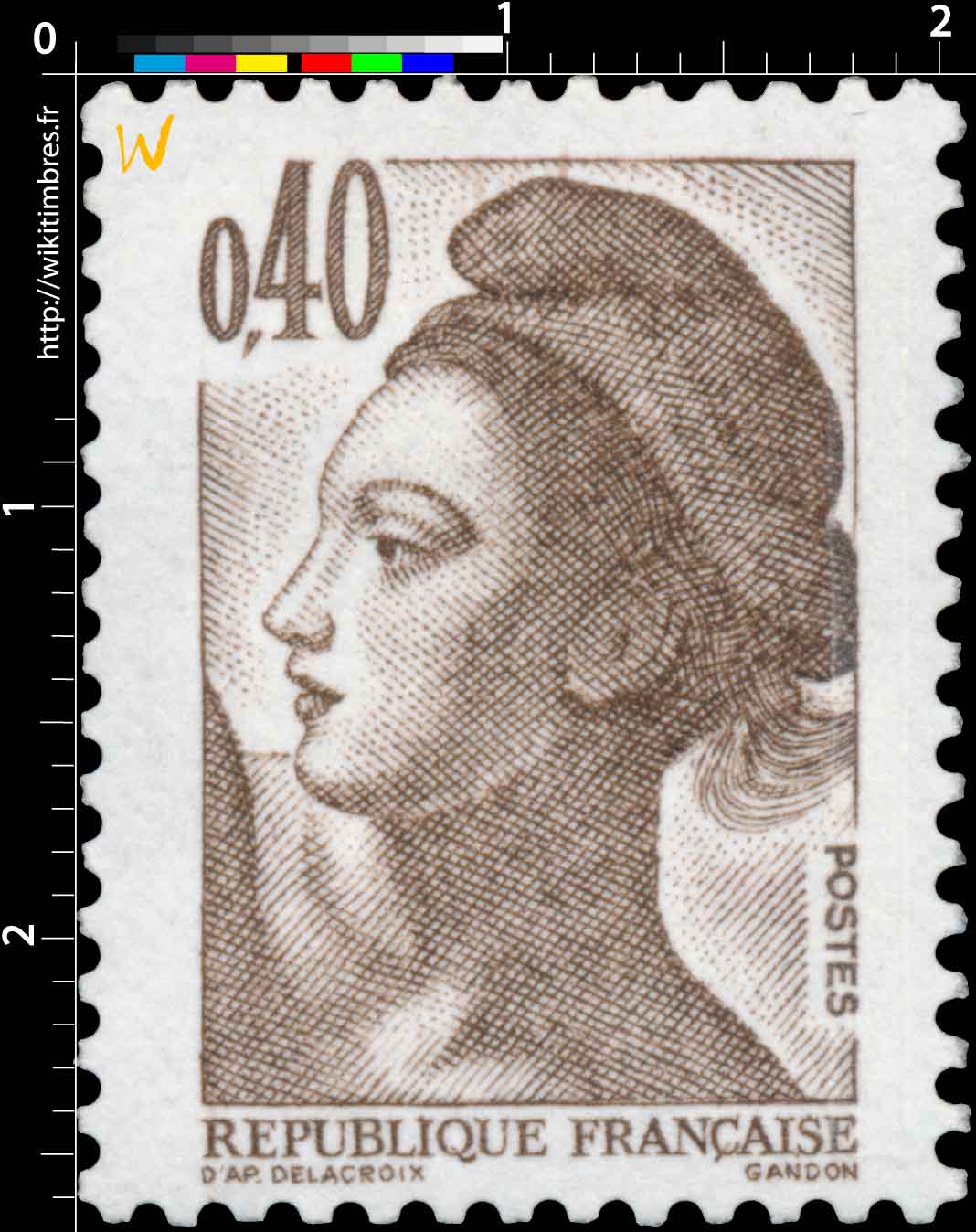 Sans légende particulière - type liberté de Gandon