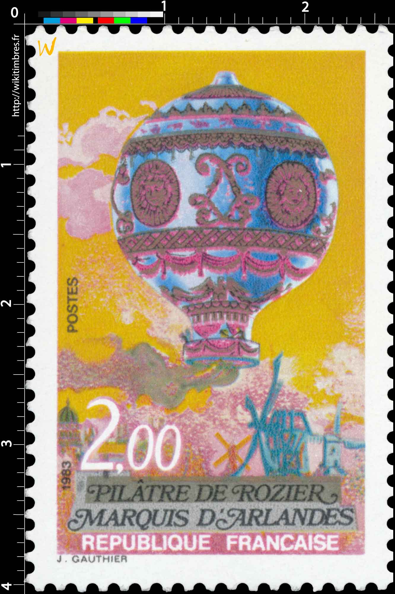 1983 PILÂTRE DE ROZIER MARQUIS D'ARLANDES