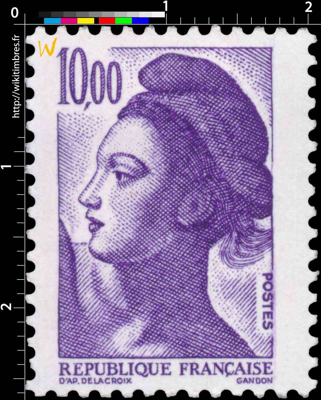 Sans légende particulière - type liberté de Gandon