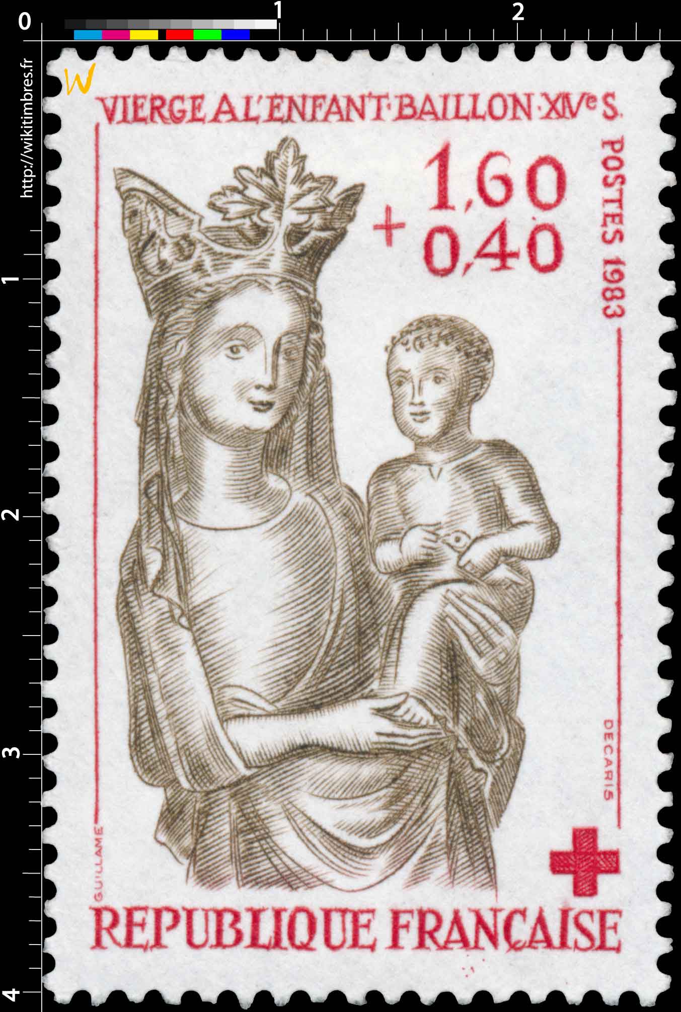 1983 VIERGE À L'ENFANT - BAILLON - XIVe S.