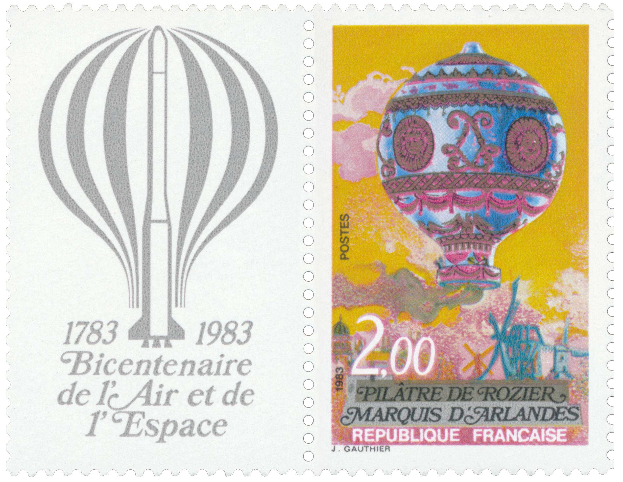 1983 PILÂTRE DE ROZIER MARQUIS D'ARLANDES