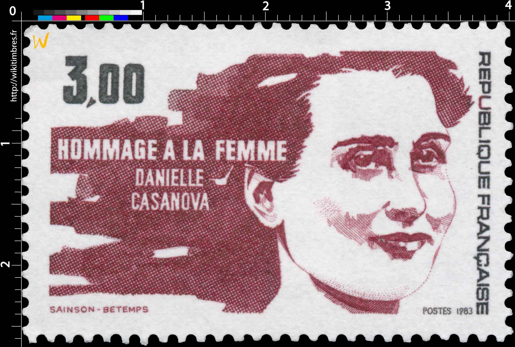 1983 HOMMAGE A LA FEMME DANIELLE CASANOVA