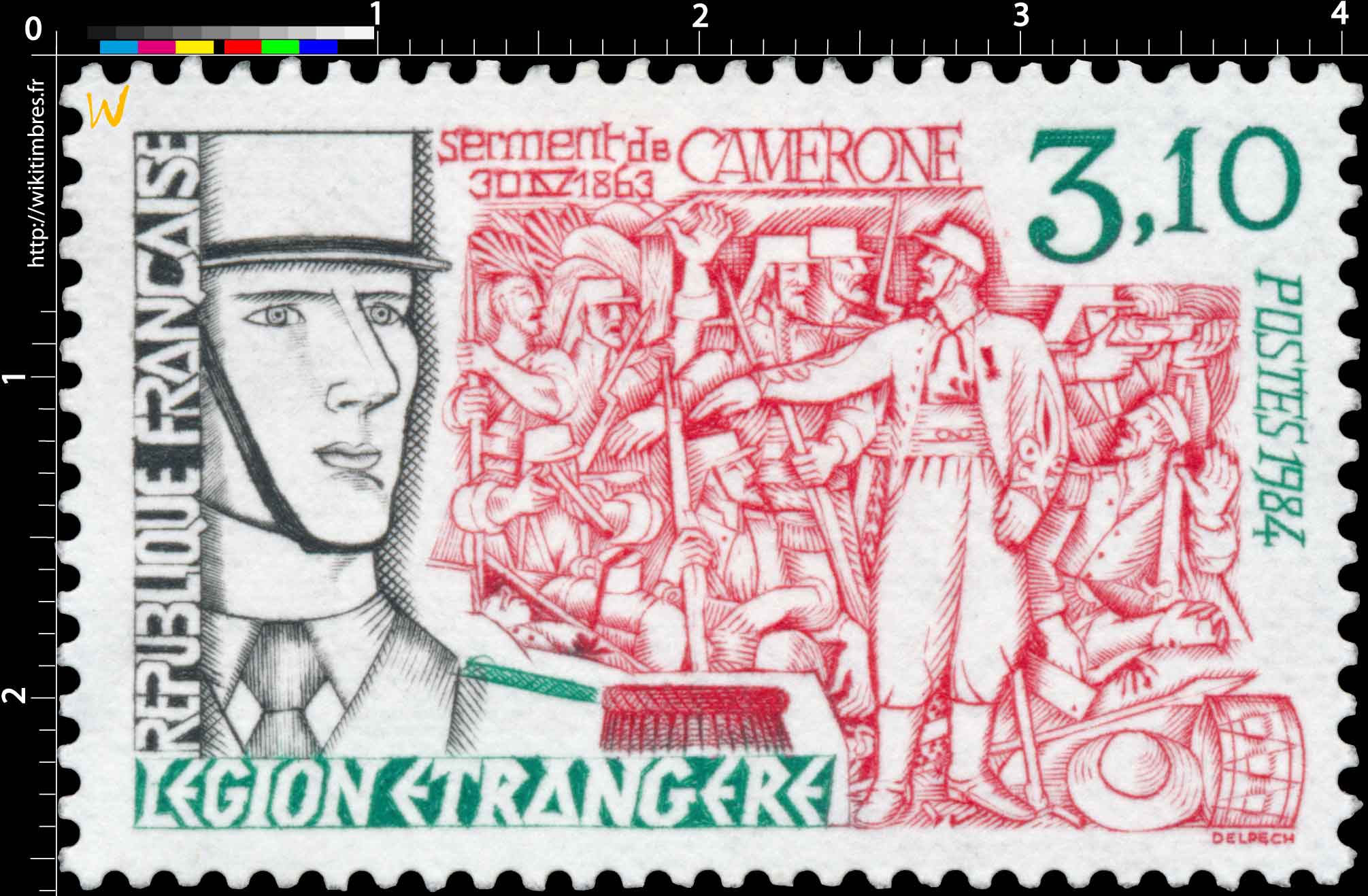 1984 LÉGION ÉTRANGÈRE serment de Camerone 30 IV 1863
